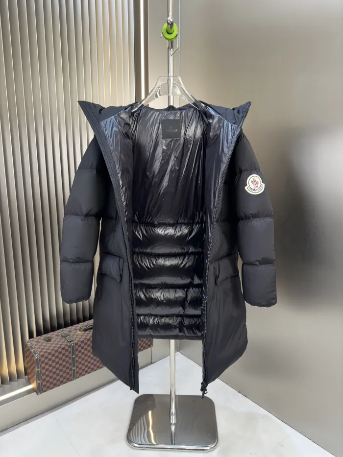 Moncler Unisex Long Down Jacket Size XL