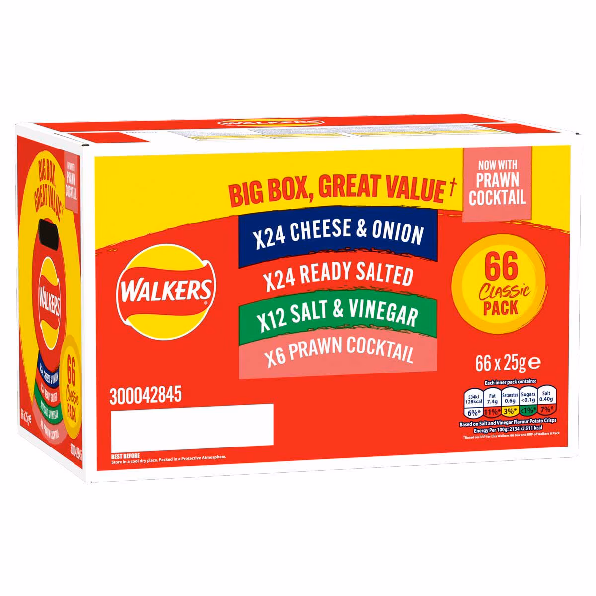Walkers Crisps Variety Snack Box  - 66 x 25g