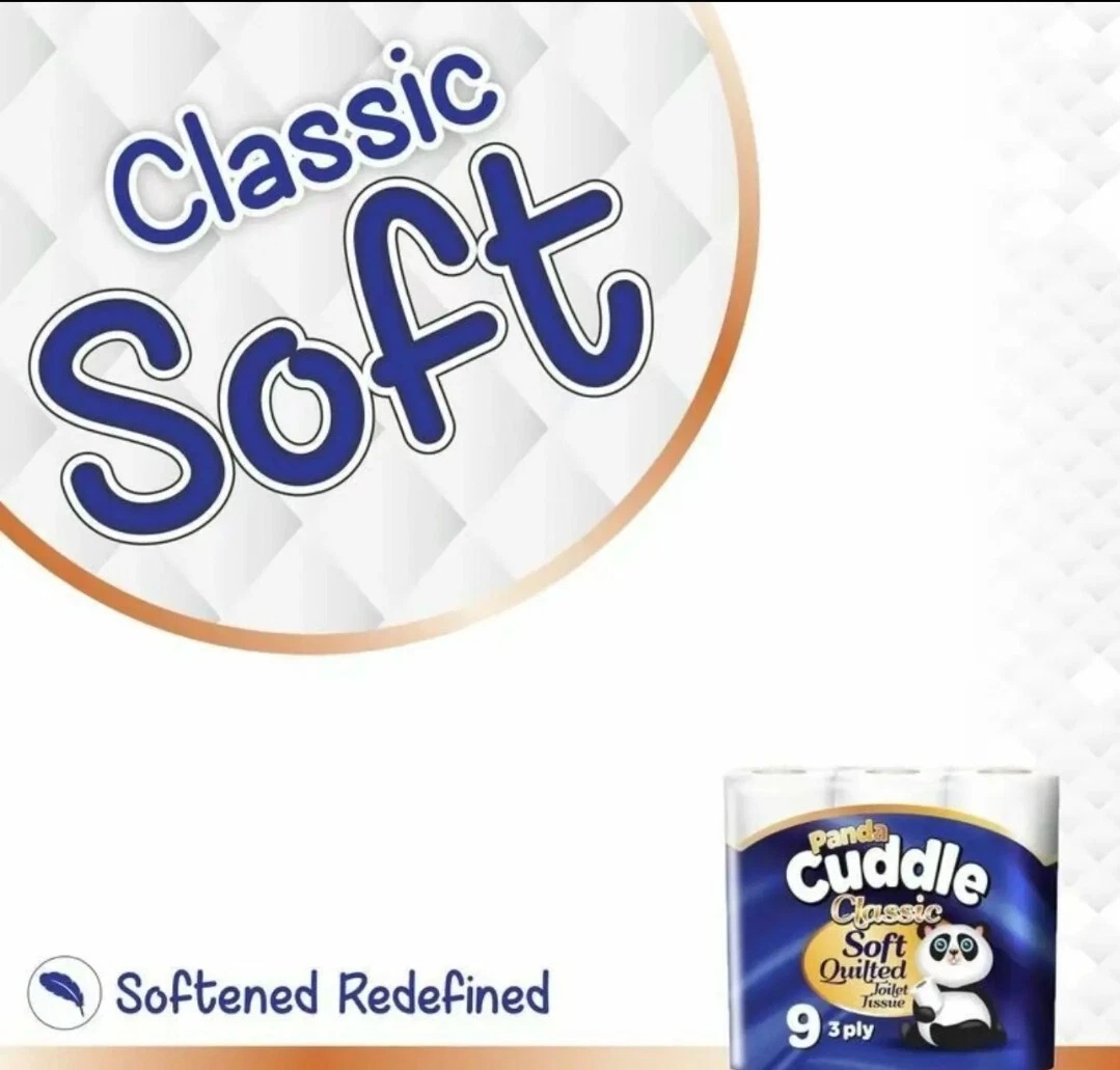 120 rolls of Softesse Cuddle Unscented Soft Quilted Triple Ply Toilet Paper (10 x 12 packs) Classic Soft Blue