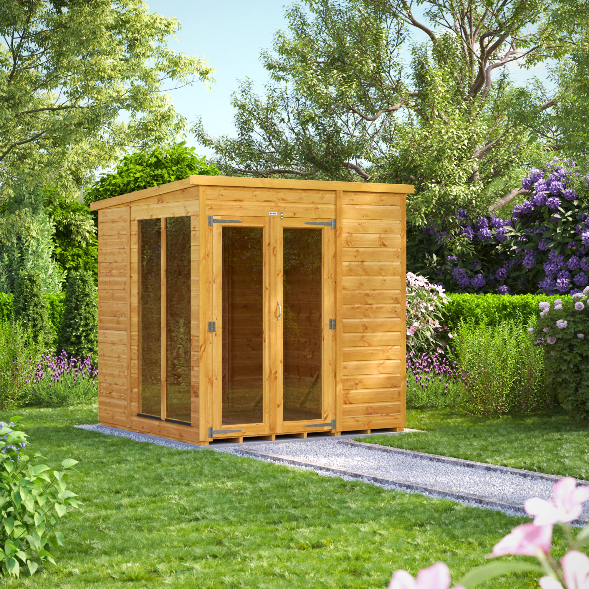 【Home&Garden】Summerhouse Shed, 6x6 Power Pent Wooden Summer house