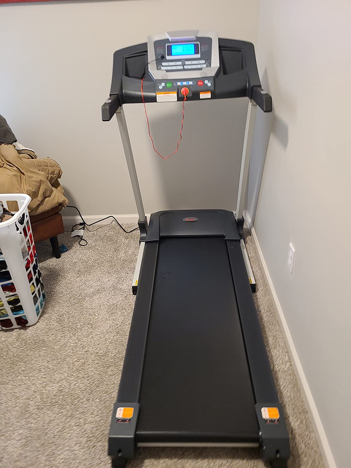 【Sports&Outdoors】Smart Treadmill with Auto Incline, Speakers, Bluetooth, LCD & Pulse Monitor, Phone Function