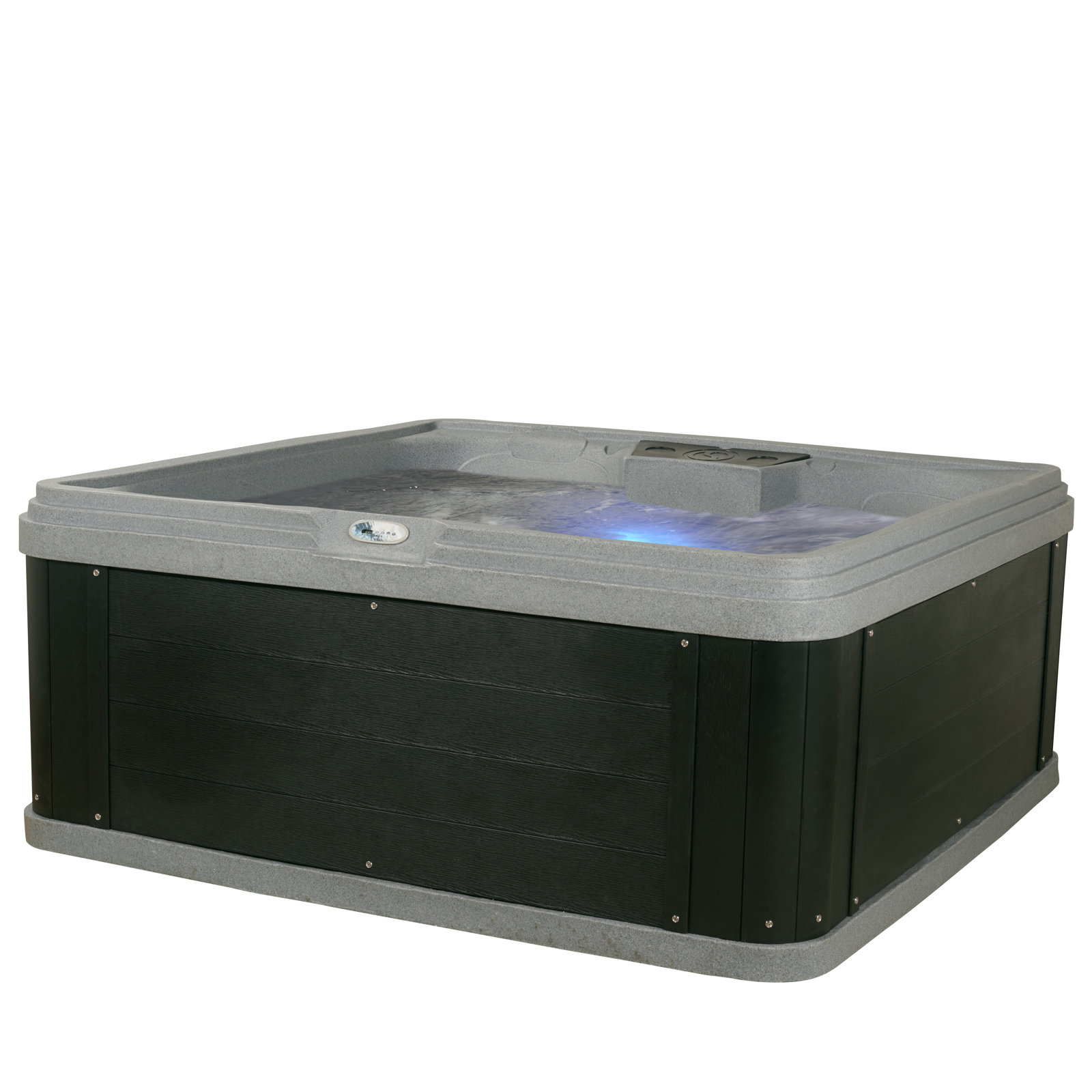 【Sports&Outdoors】Ohana Spas Soothe LS 6-Person 70 - Jet Square Hot Tub with Heater. Ozone and Ice Bucket