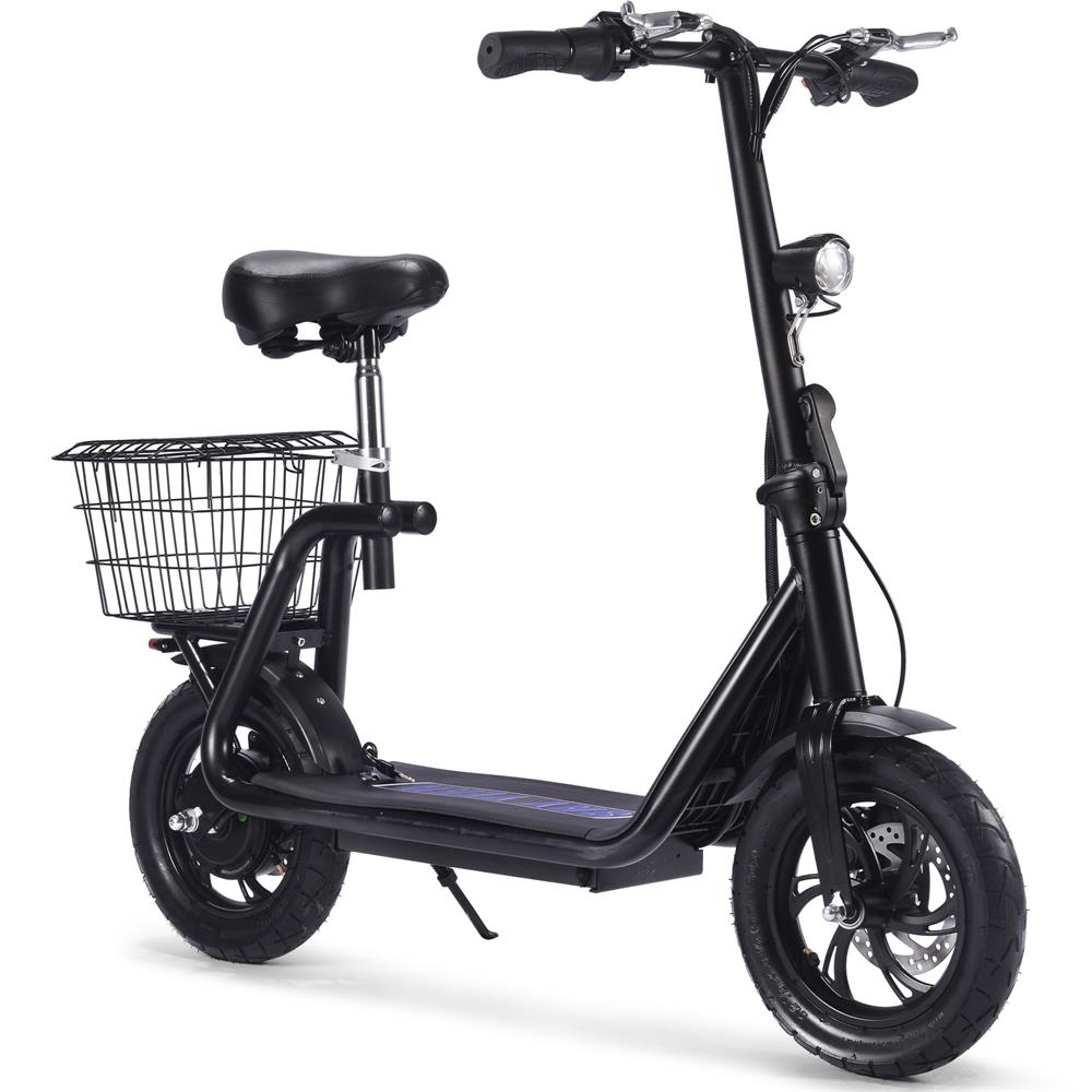 MotoTec Metro 36v 350w Lithium Electric Scooter Black