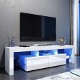 LED TV Cabinet Modern White Gloss TV