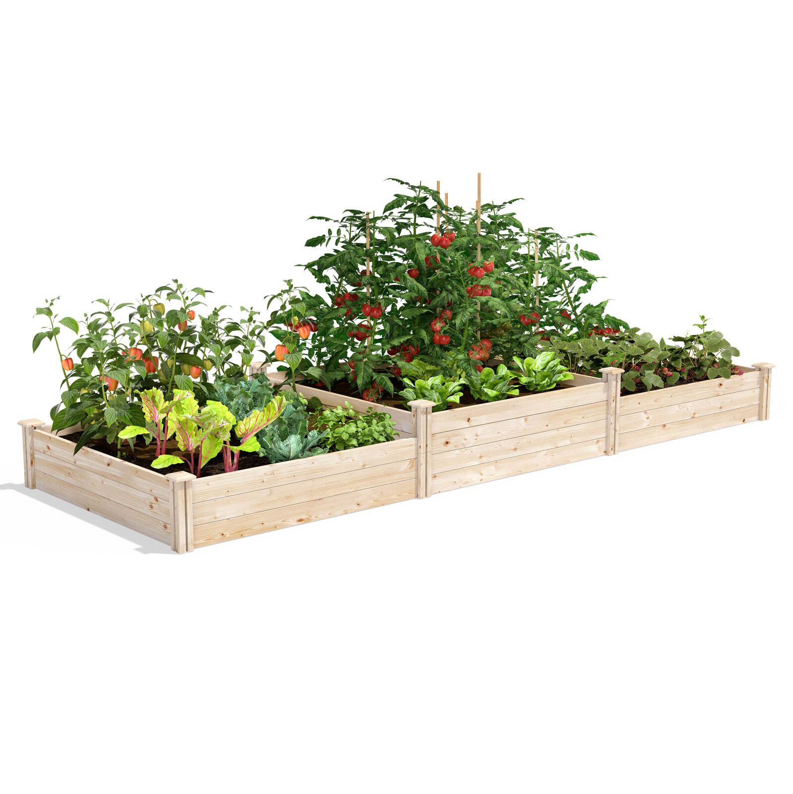 【Home&Garden】12x4 ft Cedar Raised Garden
