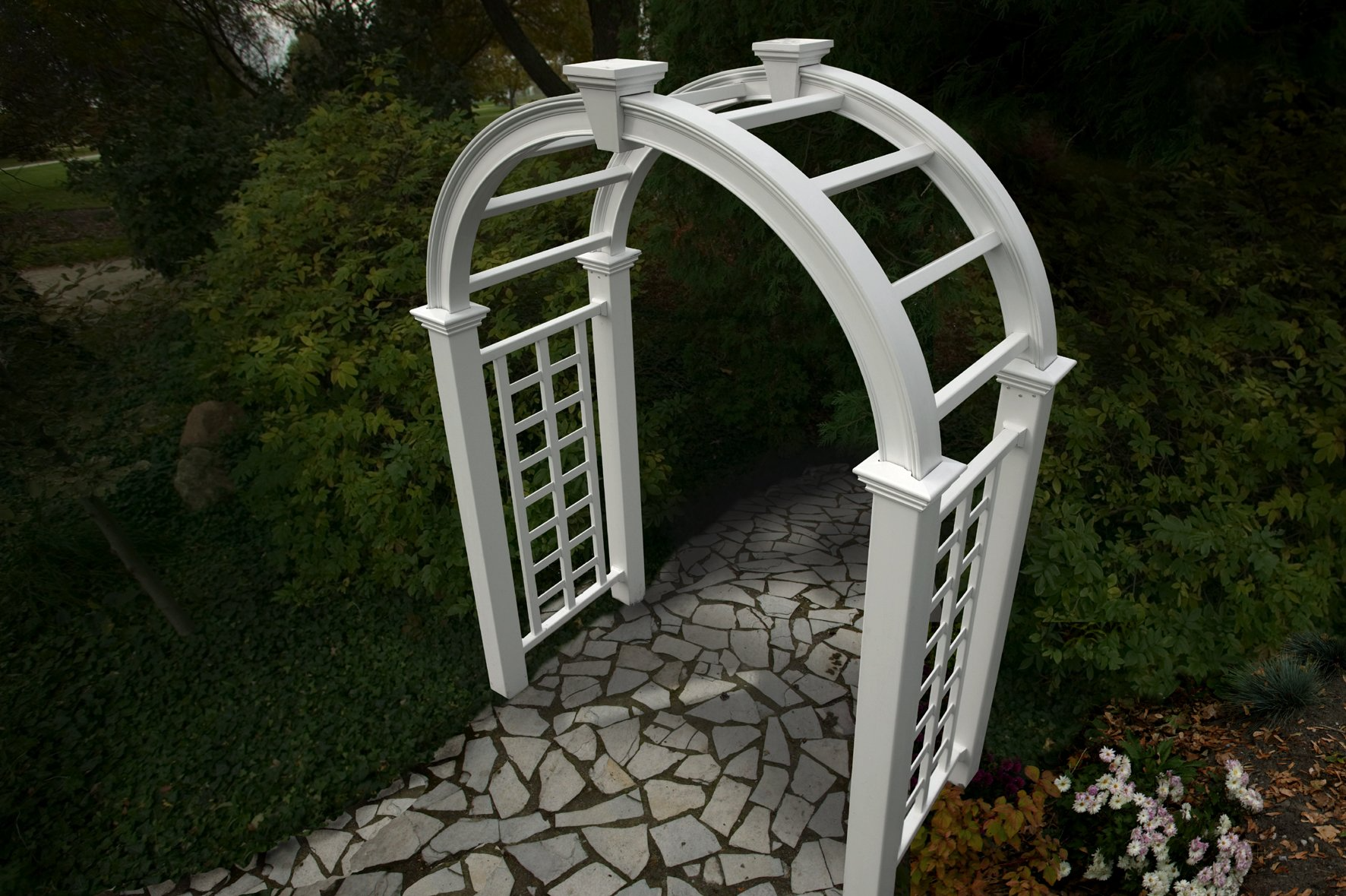 【Home&Garden】Nantucket Deluxe 60W x 94H Vinyl Arbor