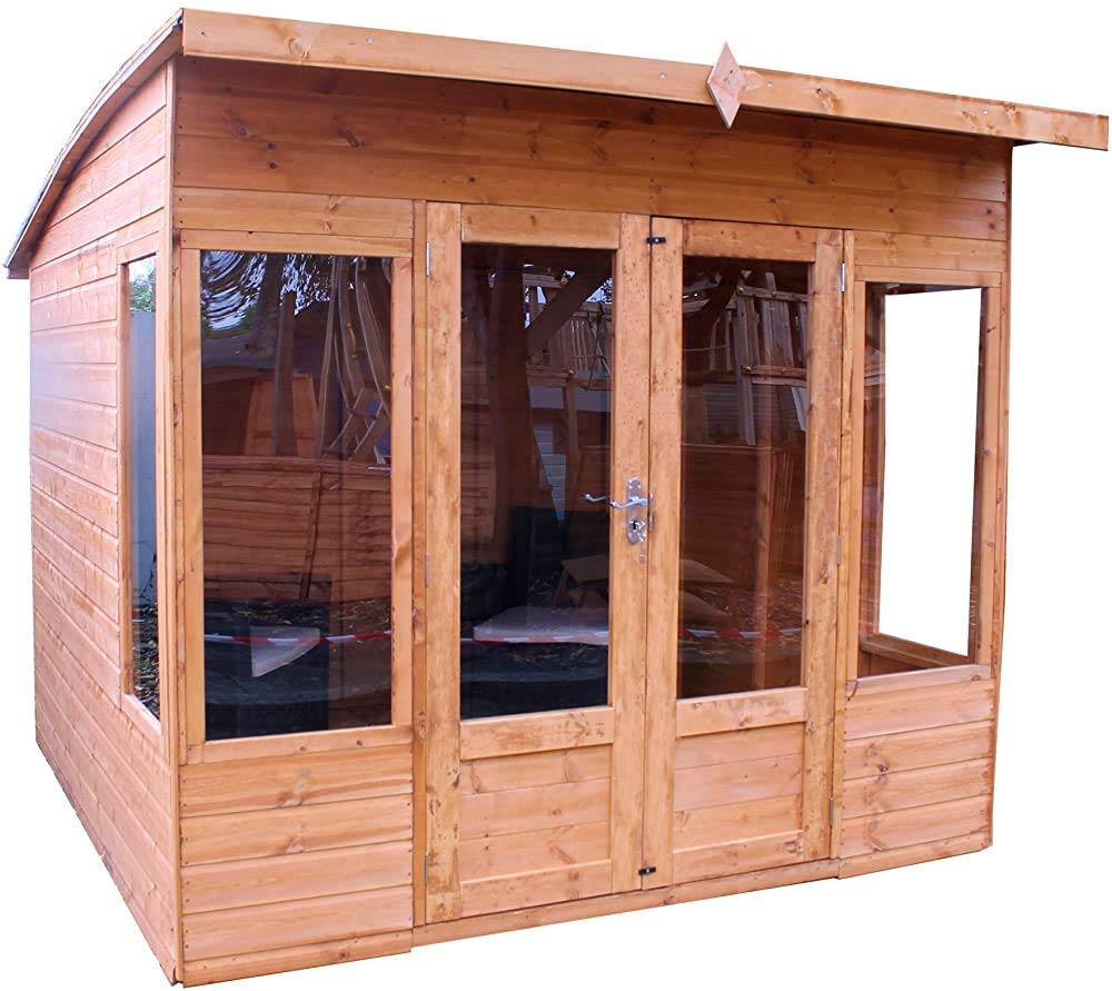 【Home&Garden】Garden Summer House Studio, 8x7x6 Office, Brown