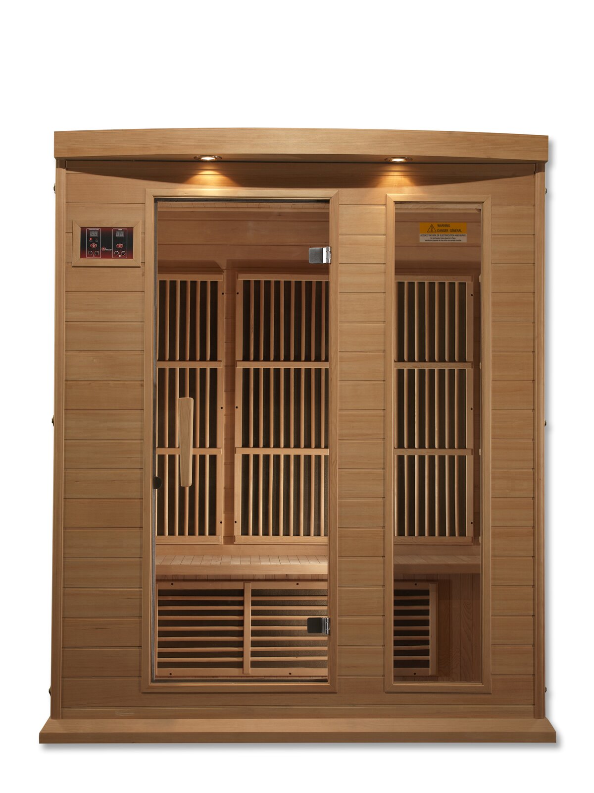 【Sports&Outdoors】Dynamic Infrared 3 - Person Indoor FAR Infrared Sauna in Hemlock