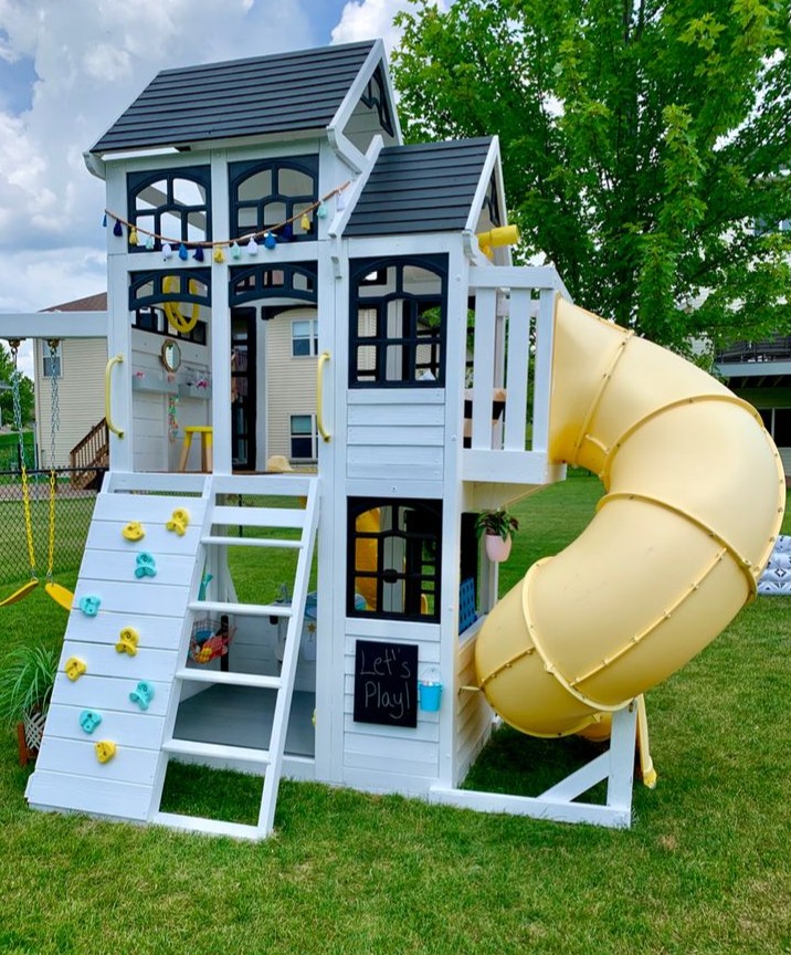 【Baby&Kids】Stilt house children's slide complete set free shipping