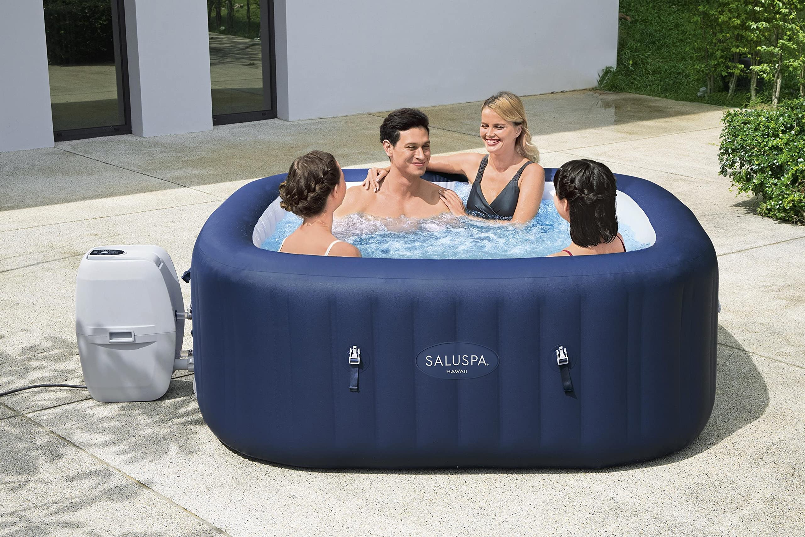 【Sports&Outdoors】SaluSpa Hawaii 71-Inch x 26-Inch 6 Person Outdoor Inflatable Hot Tub Spa