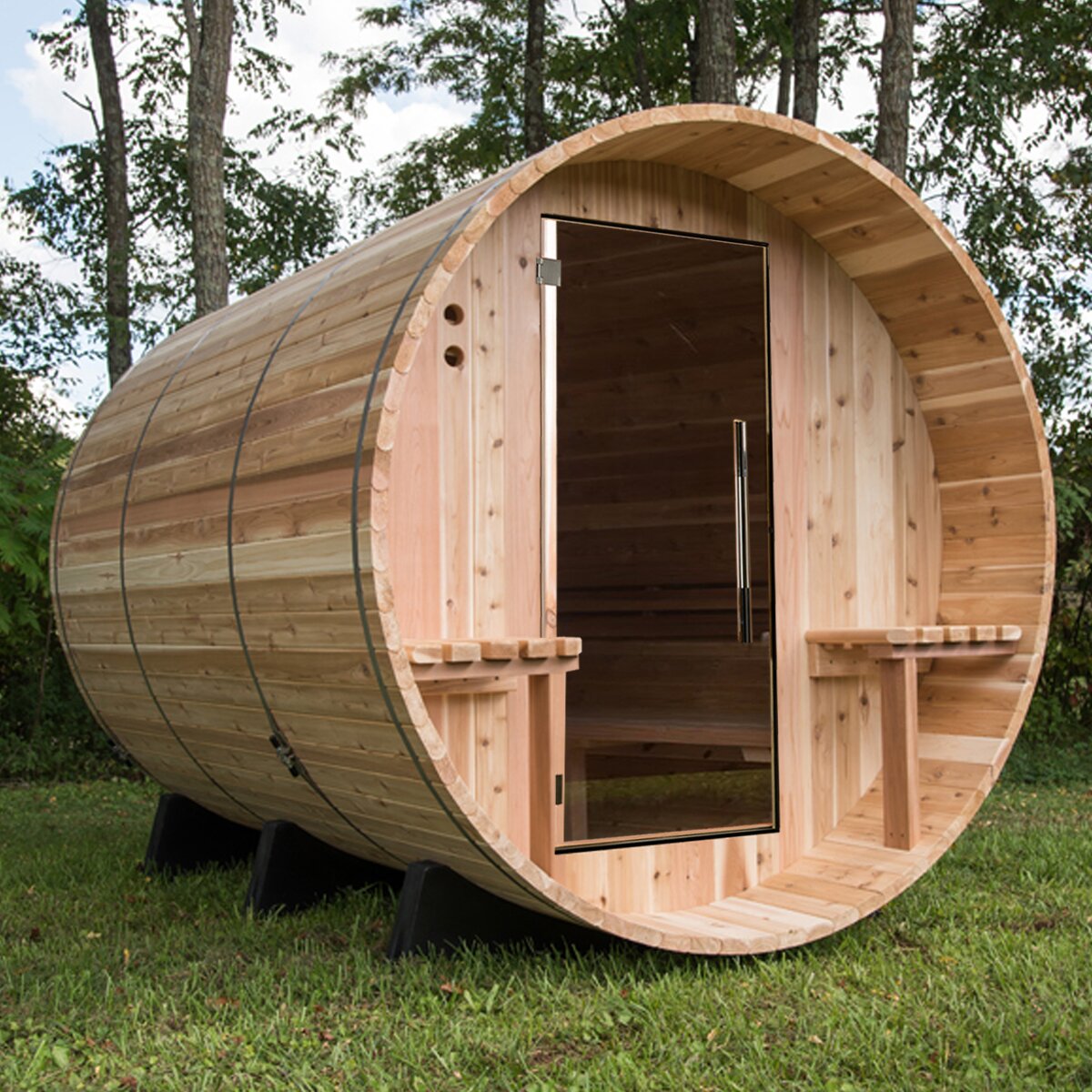 【Sports&Outdoors】Almost Heaven Saunas Huntington 6 - Person Traditional Steam Sauna in Cedar