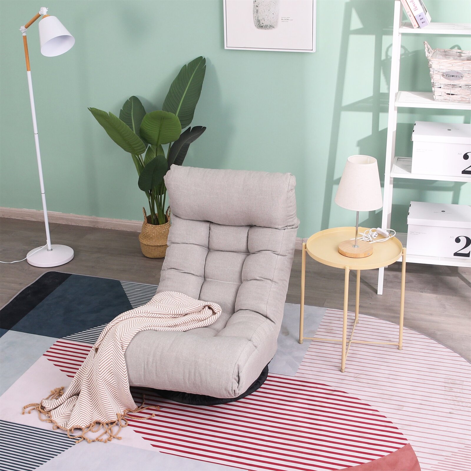 【Furniture】Adjustable Lounge Recliner Floor Game Chair