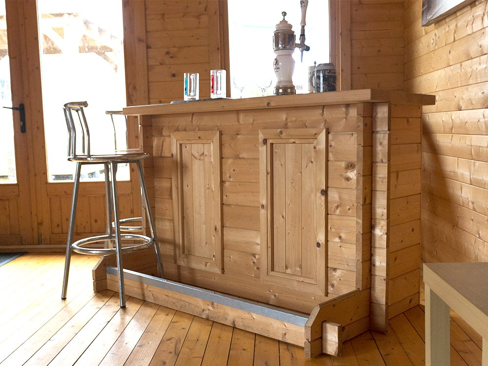 【Home&Garden】Bar Counter Man Cave Home Bar Party Lounge Wood Summer Garden Bar BBQ