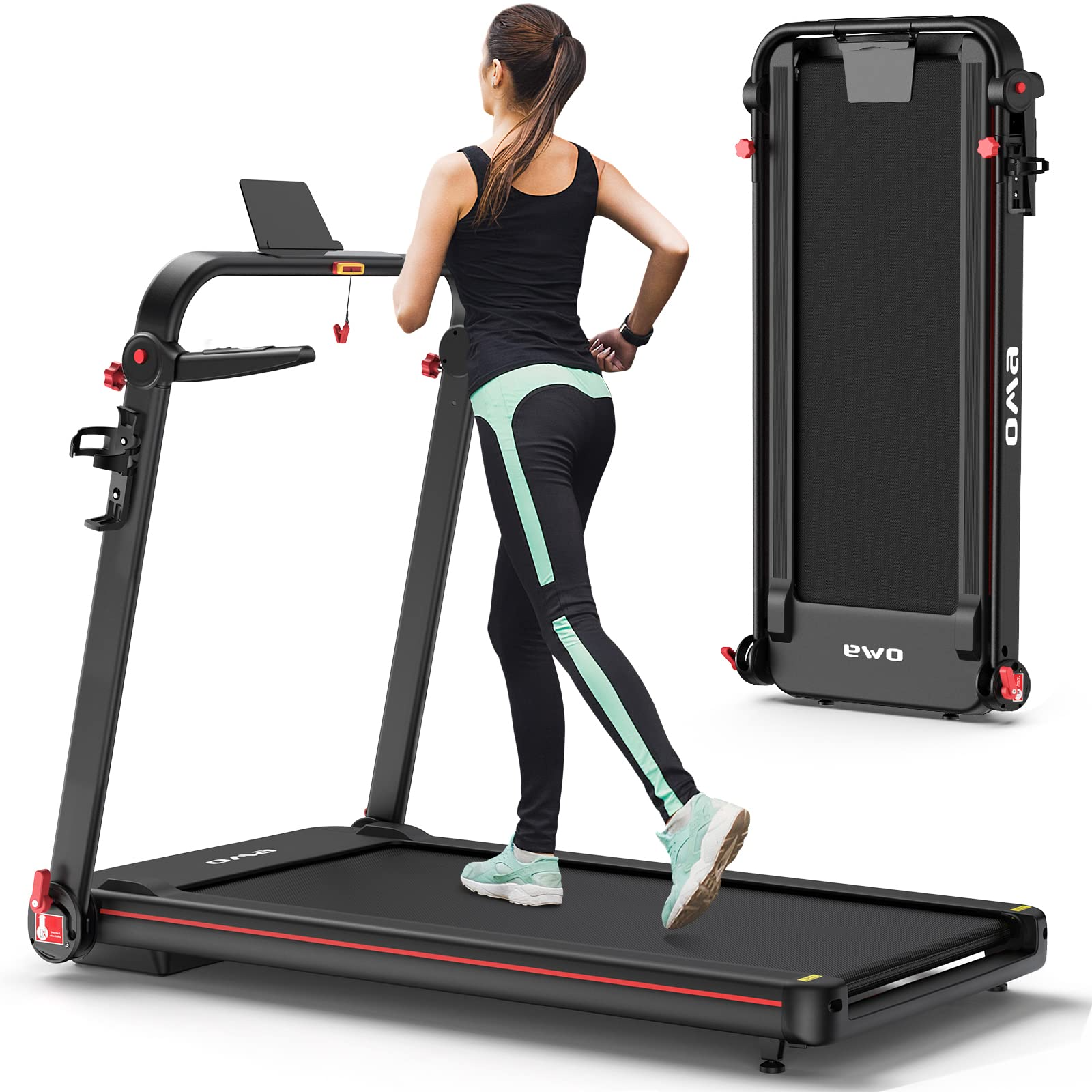 【Sports&Outdoors】Treadmills for Home 1017EB 7200EB 5108EB, Max 2.5HP 300 LBS Capacity Folding Treadmill