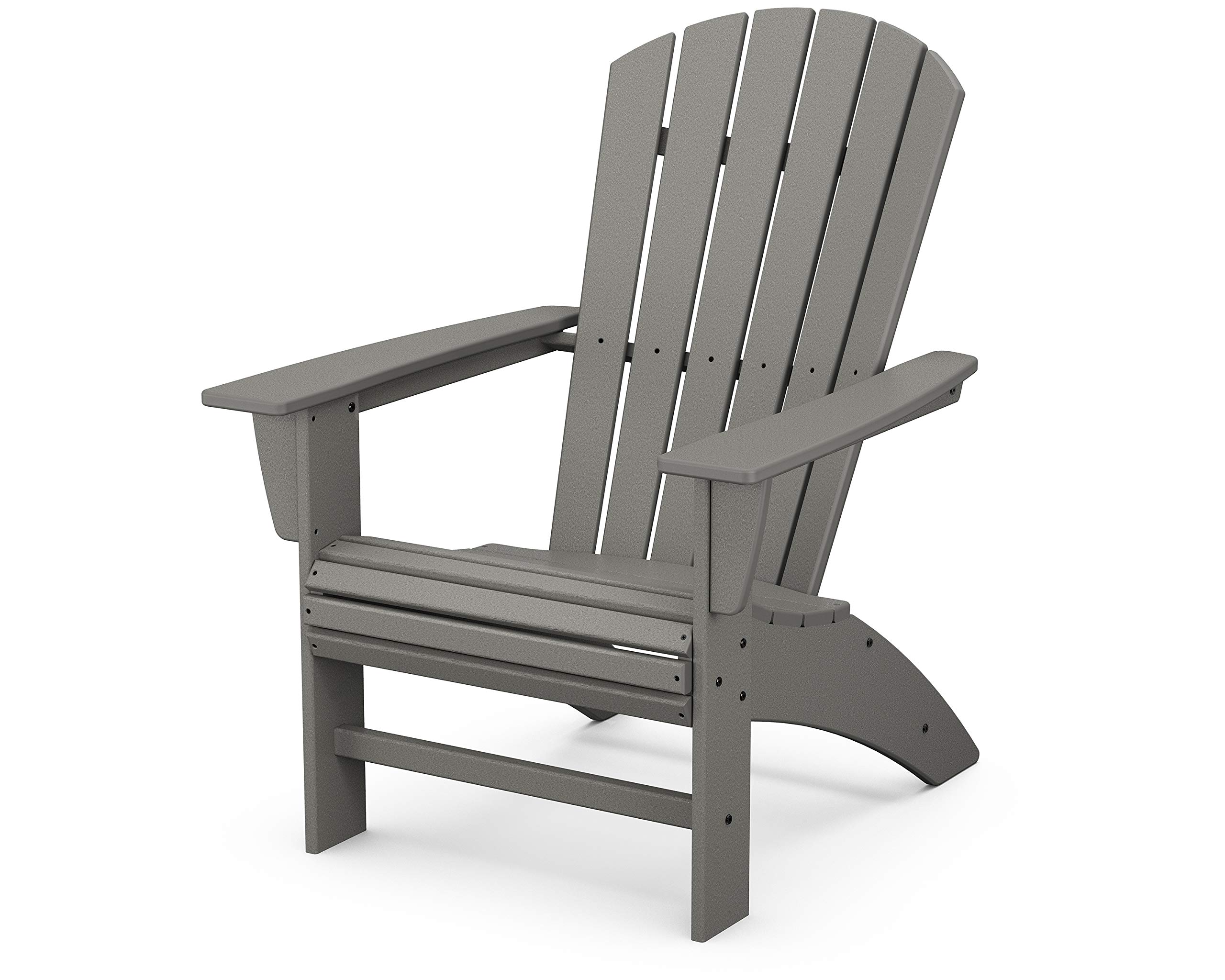 【Home&Garden】Nautical 3-Piece Curveback Adirondack Chair Set with Side Table