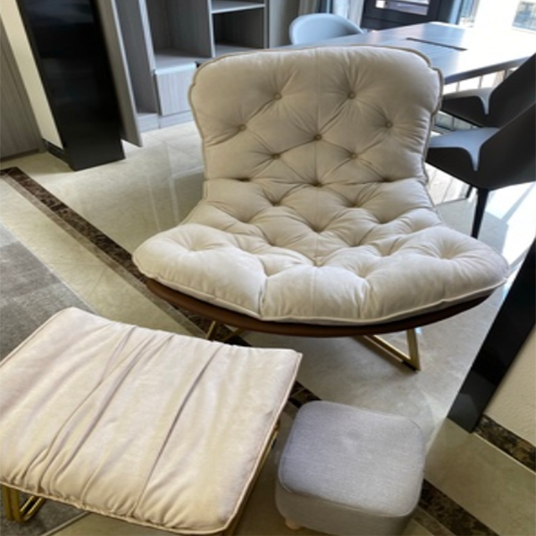 Nordic chair single sofa light luxury lounge chair, modern fashion sofa chair, living room bedroom apartment office leisure single chair lazy chair