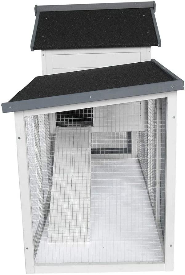 Long chicken coop rabbit house Indoor outdoor rabbit cage Rabbit house wooden house Pet.