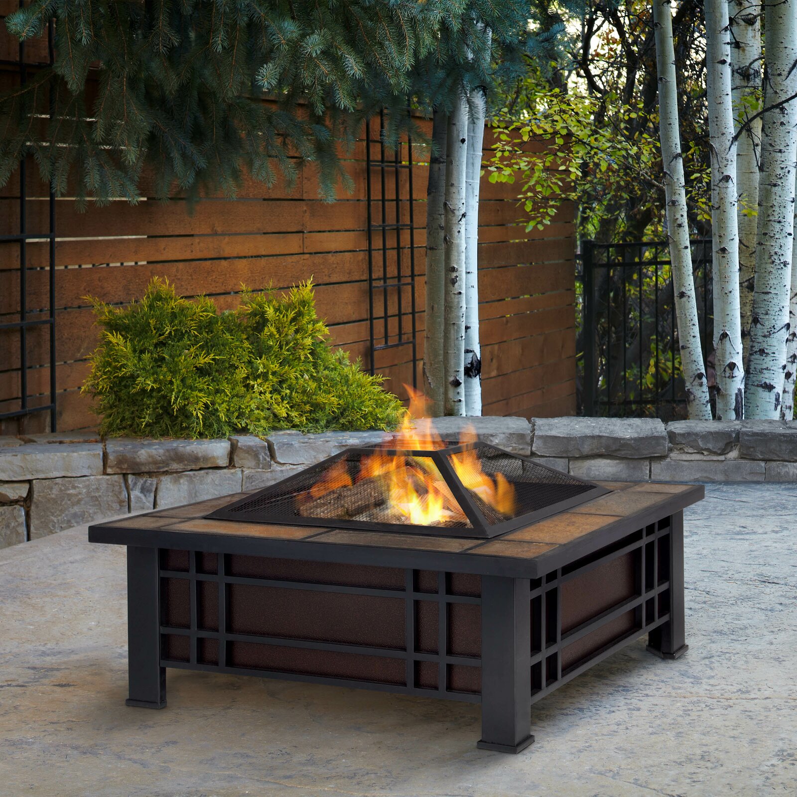 【Sports&Outdoors】Morrison 17.9'' H x 33.6'' W Steel Outdoor Fire Pit Table
