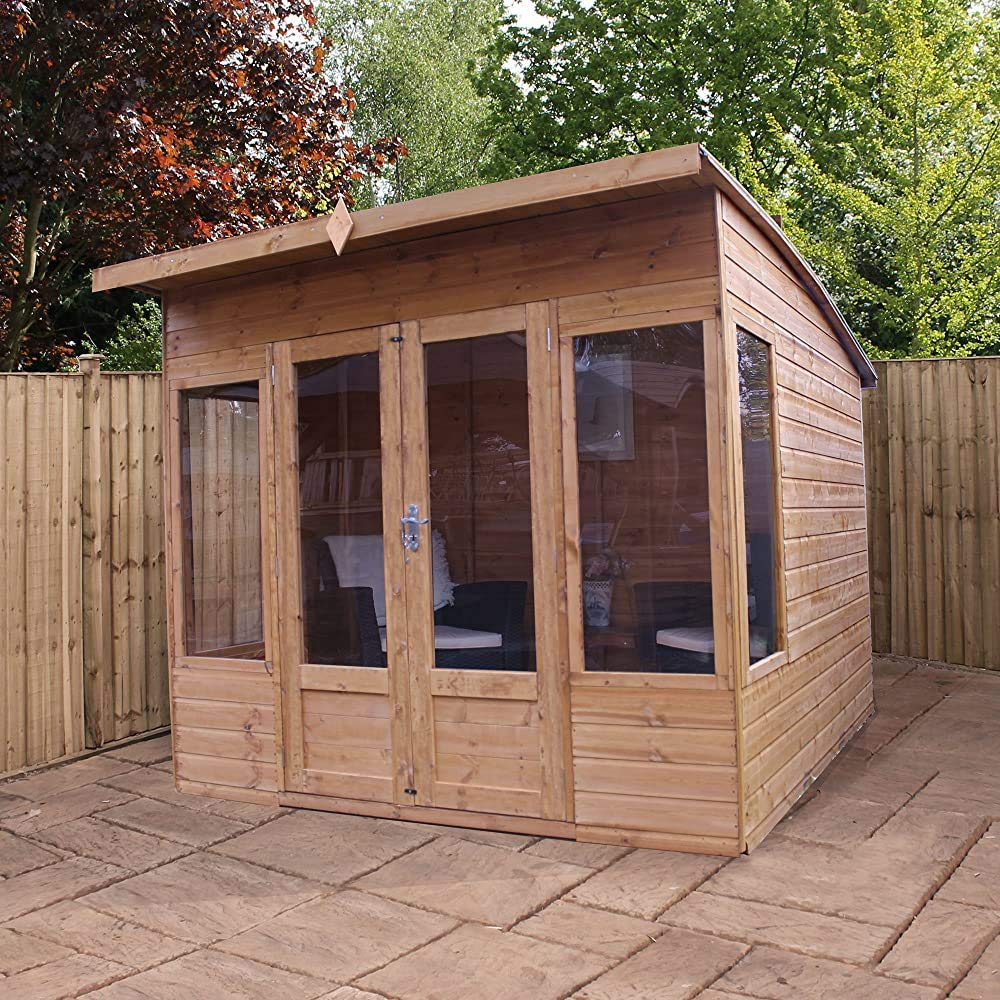 【Home&Garden】Garden Summer House Studio, 8x7x6 Office, Brown