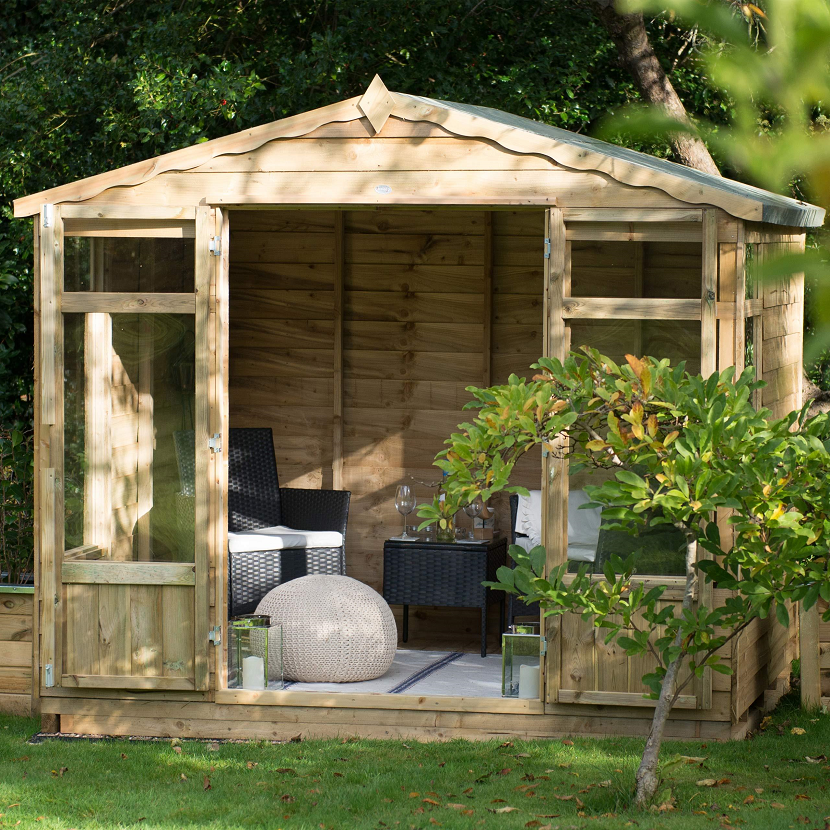 【Home&Garden】Forest Oakley Summerhouse 8x6, Pressure Treated