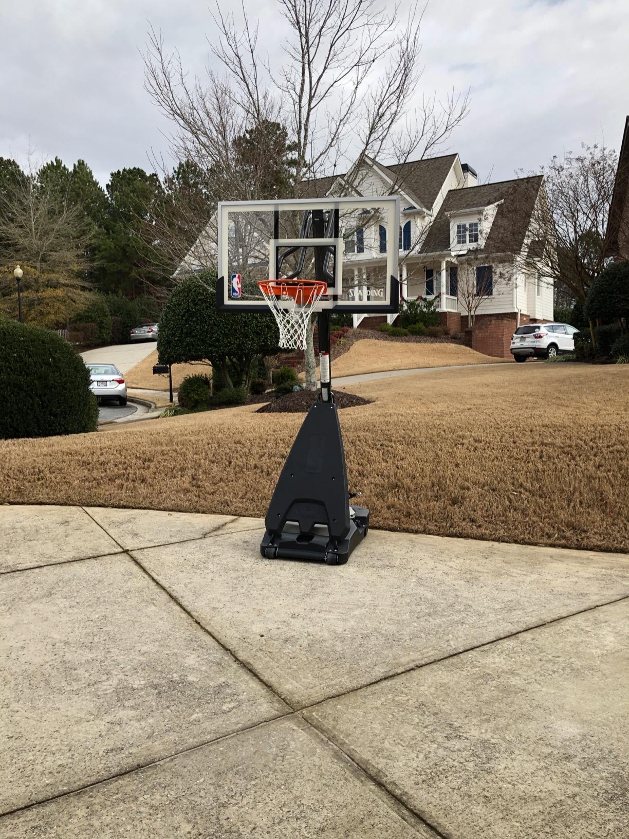 【Sports&Outdoors】Spalding Ultimate Hybrid Portable Basketball Hoop