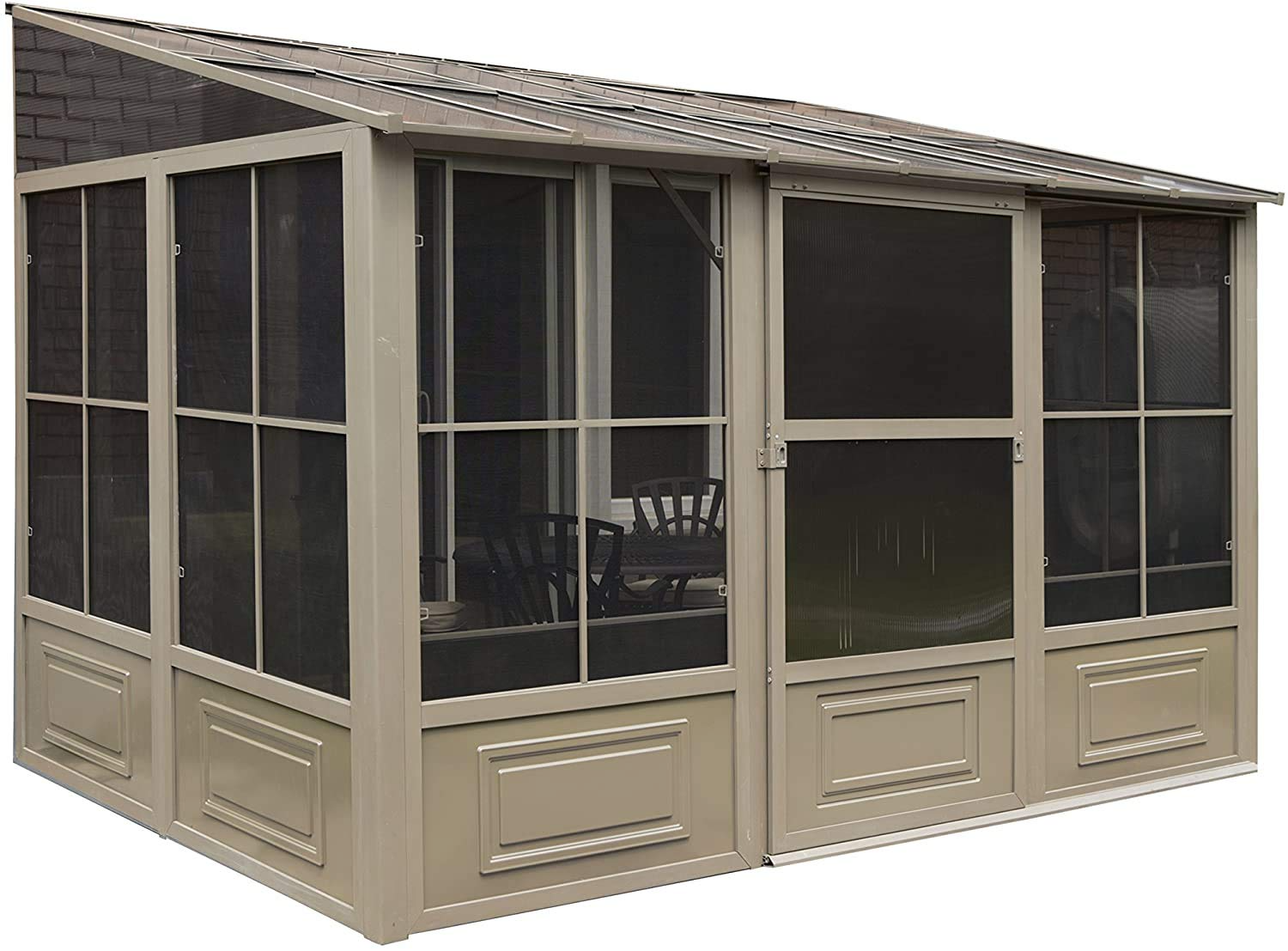 【Home&Garden】1/2 Add-a-Room All-Season Solarium, 10-feet by 12-Feet, 96-Inch Height