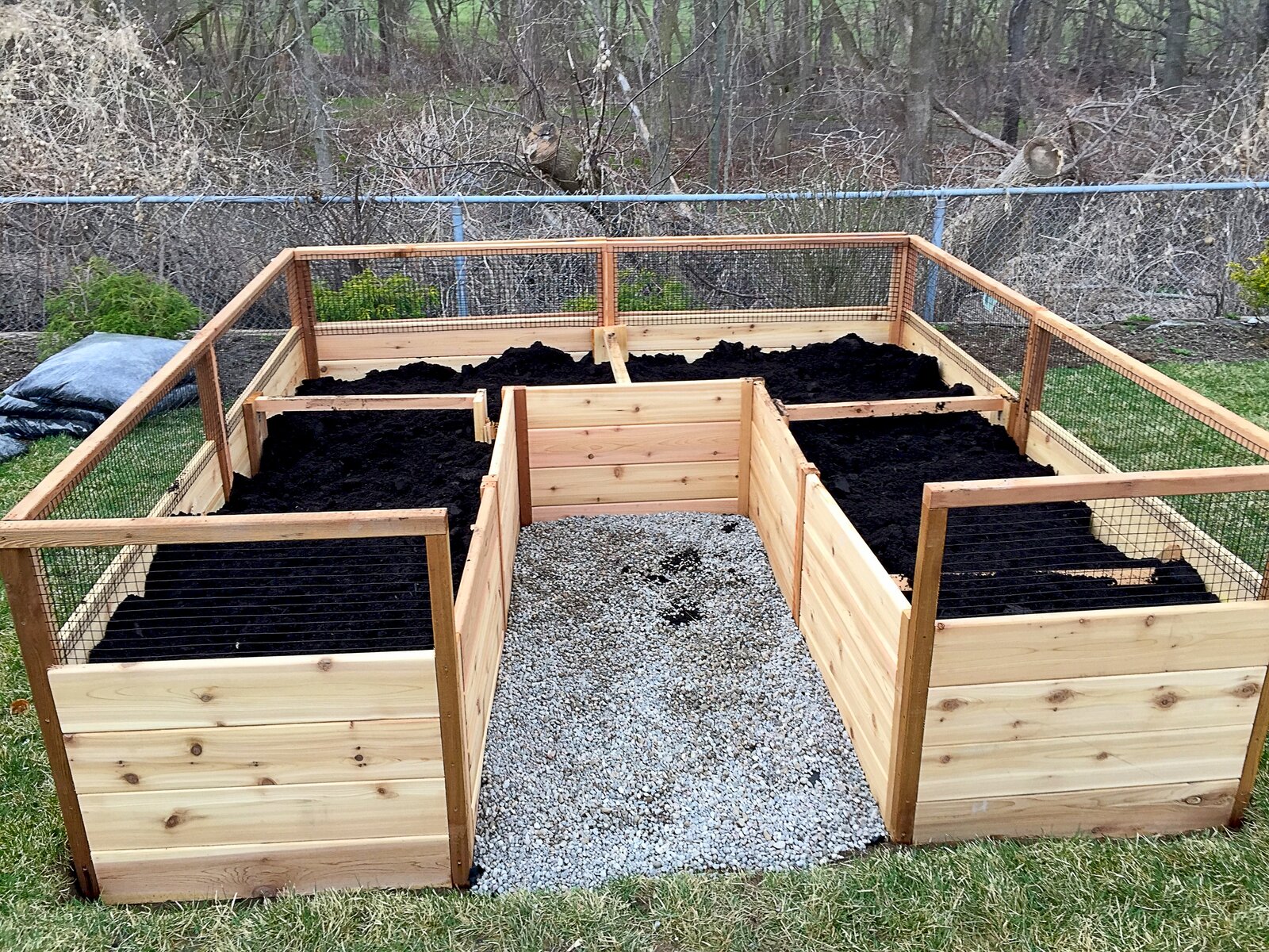 【Home&Garden】8x8 ft Cedar Garden in a Box