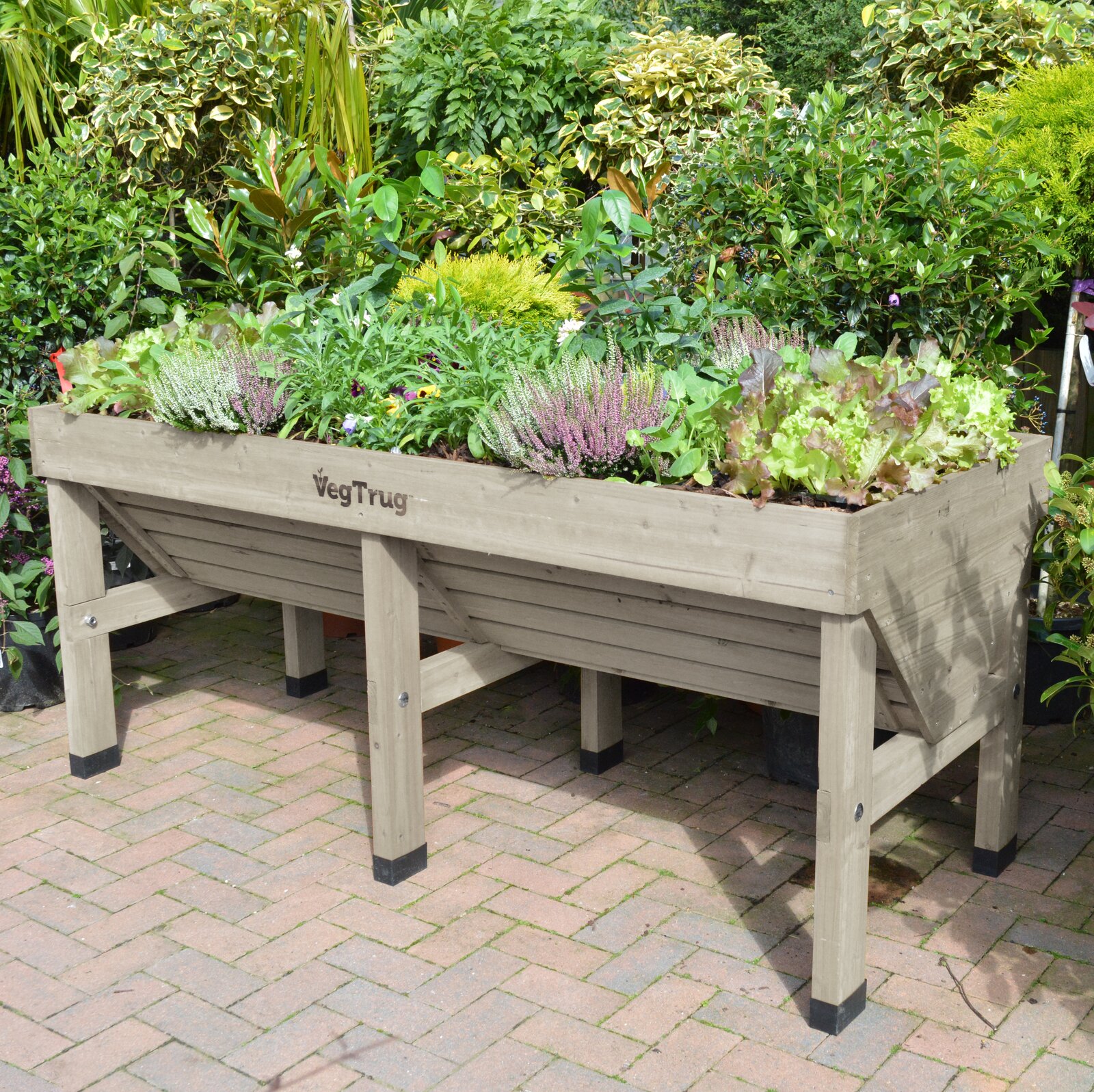 【Home&Garden】Wood Elevated Planter
