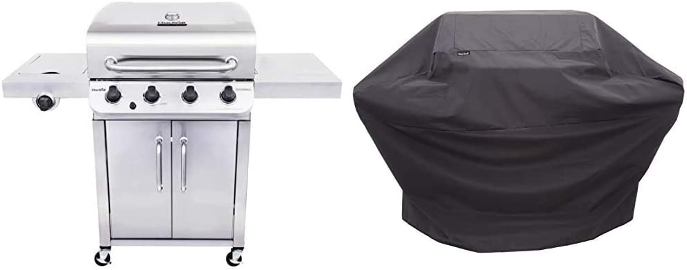 Char-Broil 463375919 Performance Stainless Steel 4-Burner Cabinet Style Liquid Propane Gas Grill