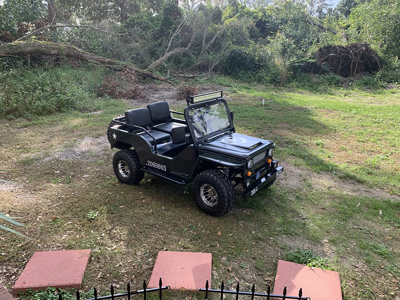 【Sports&Outdoors】X-PRO 125cc Go Kart with 3-Speed Semi-Automatic Transmission w/Reverse