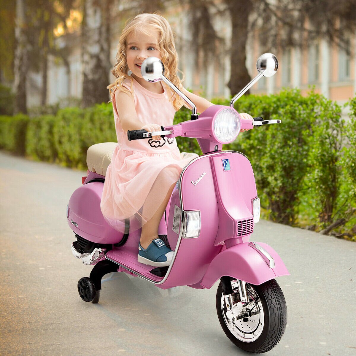 【Baby&Kids】Kids Ride on Vespa Scooter Motorcycle