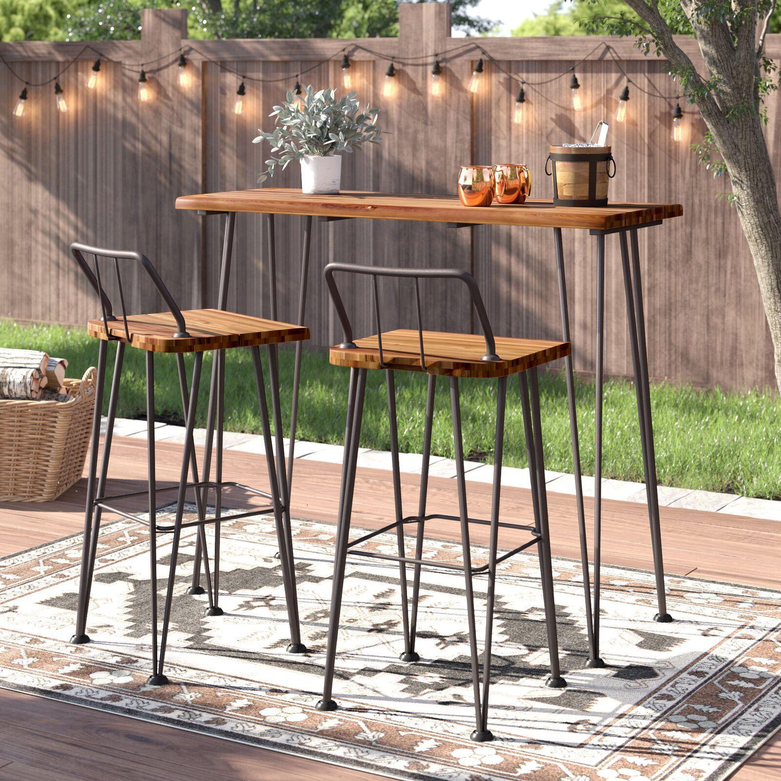 【Home&Garden】Loya Outdoor Bar Set