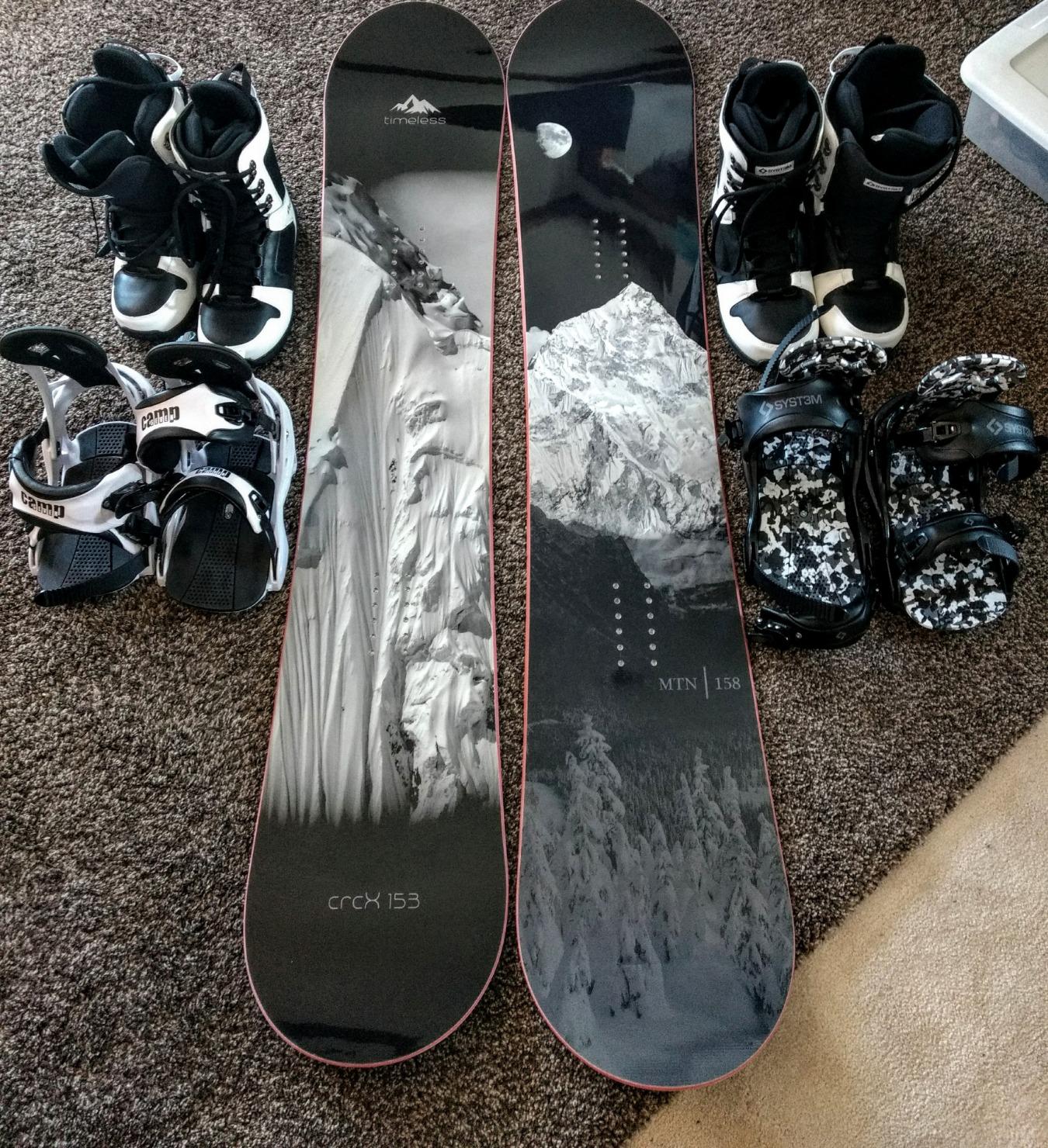 【Sports&Outdoors】System Timeless and Summit Complete Men's Snowboard Package New 2023