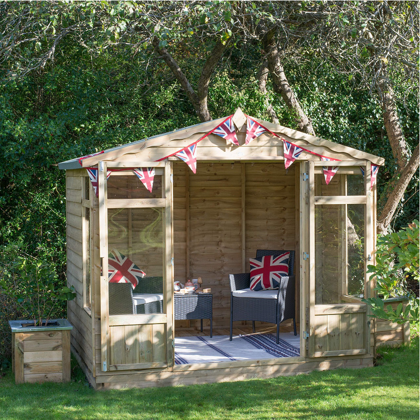 【Home&Garden】Forest Oakley Summerhouse 8x6, Pressure Treated