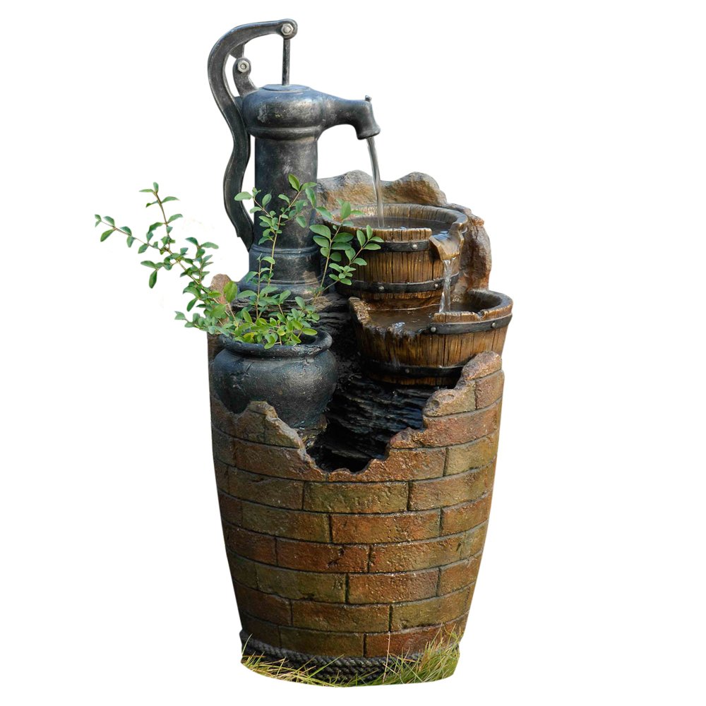 【Décor】Jeco Glenville Water Pump Cascading Water Fountain