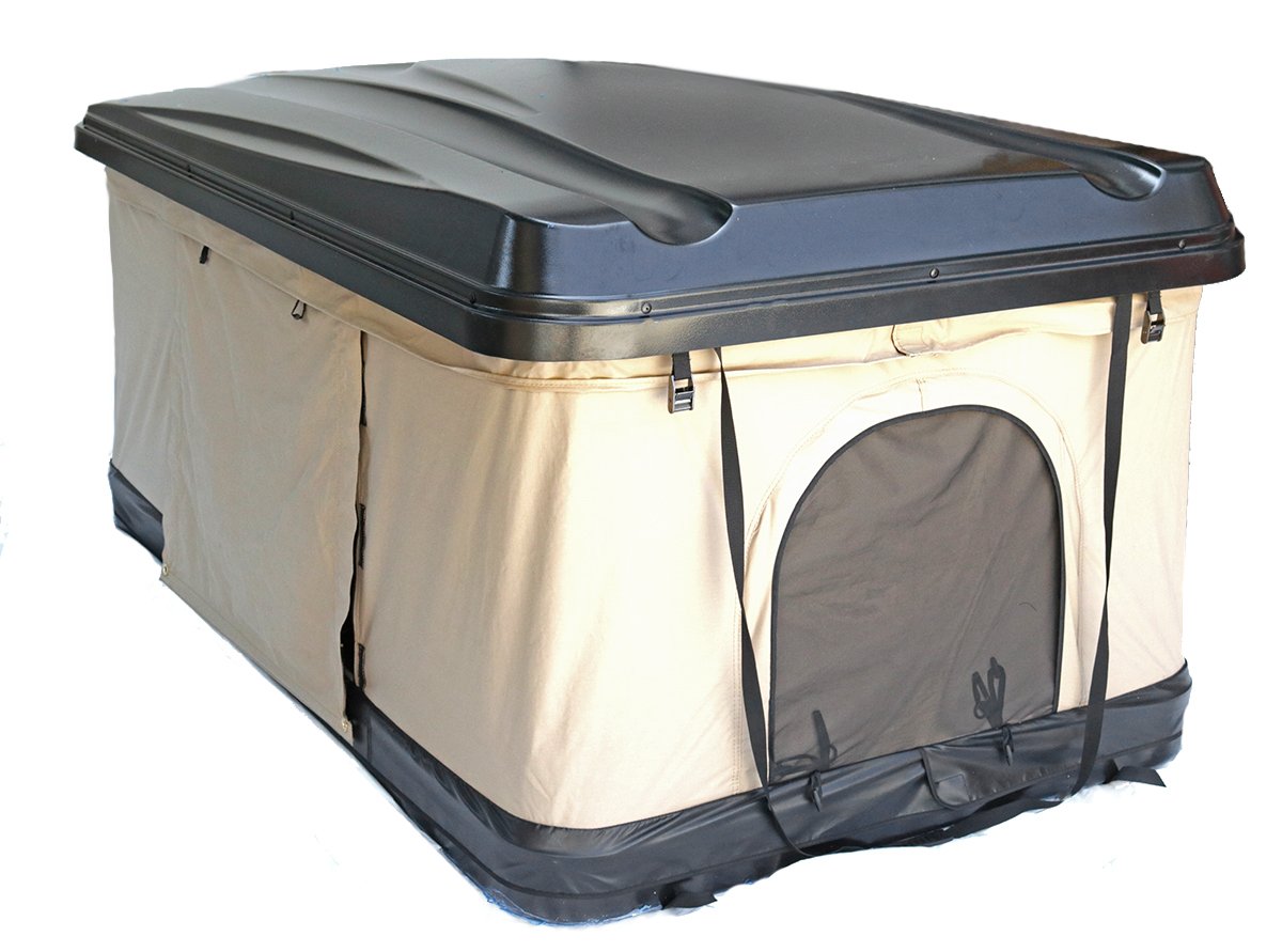 【Sports&Outdoors】Beige Overlanding Tent Pop Up Roof Tent Universal for Cars Trucks SUVs Camping Travel Mobile