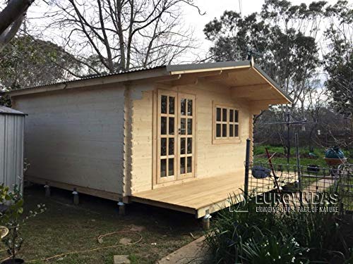 【Home&Garden】Log cabin MONACO Plus 5x4 m (20m²), 44mm