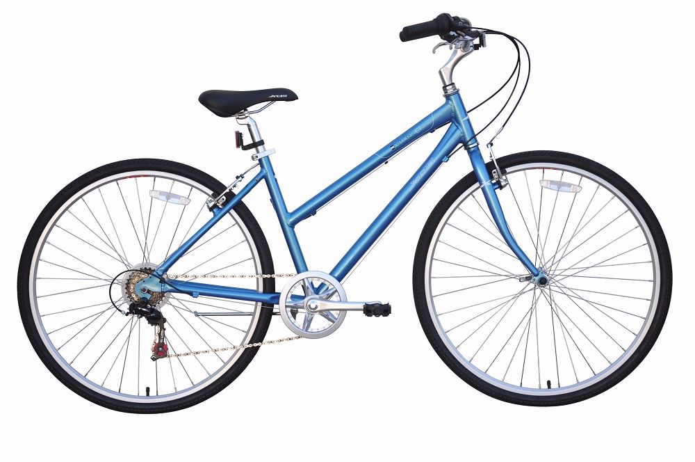XDS 700C Explorer CT Women's 7 Speed Hybrid Comfort City Bike, Blue