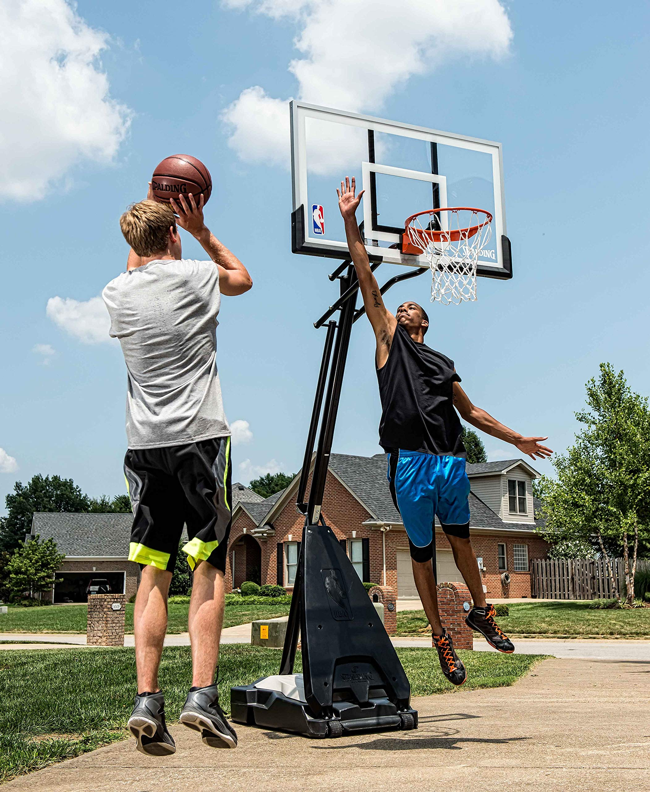 【Sports&Outdoors】Spalding Ultimate Hybrid Portable Basketball Hoop