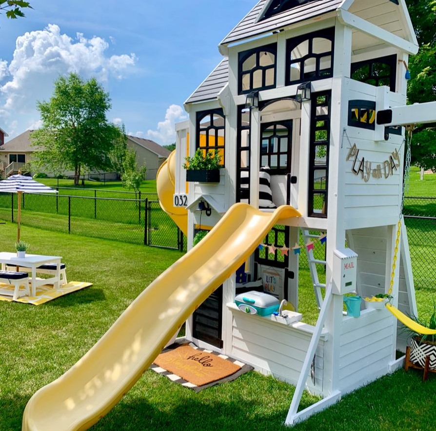 【Baby&Kids】Stilt house children's slide complete set free shipping