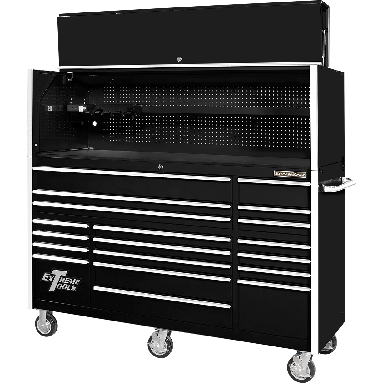 n- used toolbox72 19 Drawers Roller Cabinet With Tool Hutch Combon-