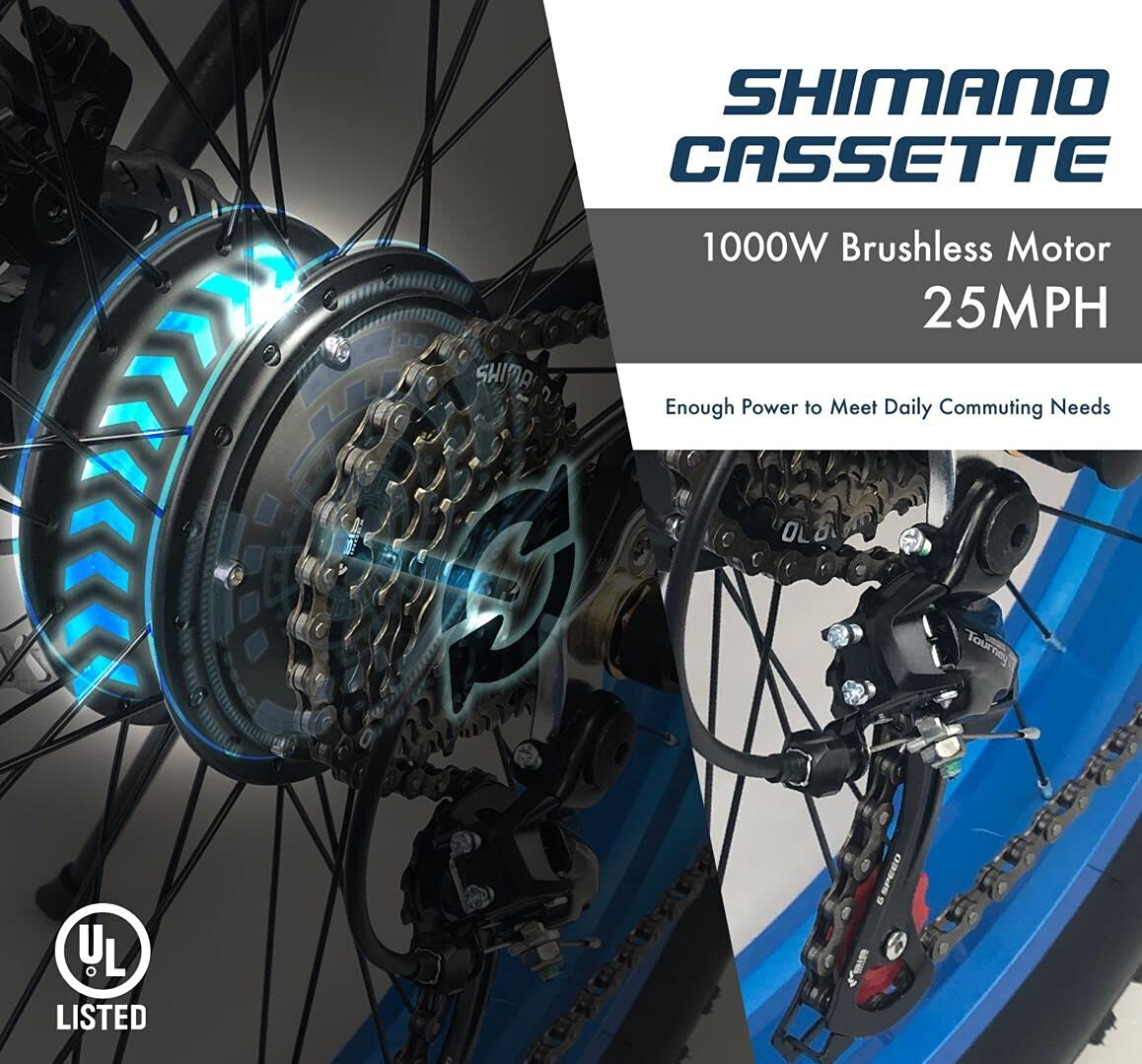 【Sports&Outdoors】Land Cruiser – 26 inch e-bike, 48v, 23ah, 2000W, 1000W, dual motors, 26x4.0, wide tires, high speed