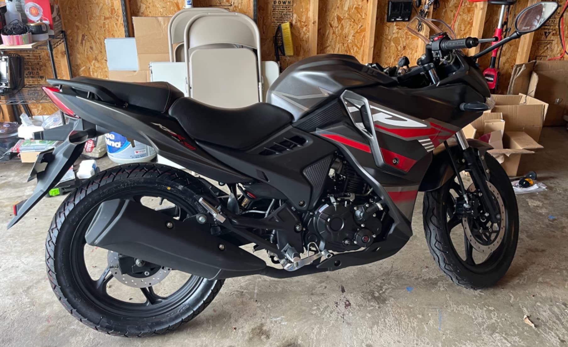 【Sports&Outdoors】X-PRO Lifan KPR 200 200cc Adult Gas Motorcycle Street Moped Scooter