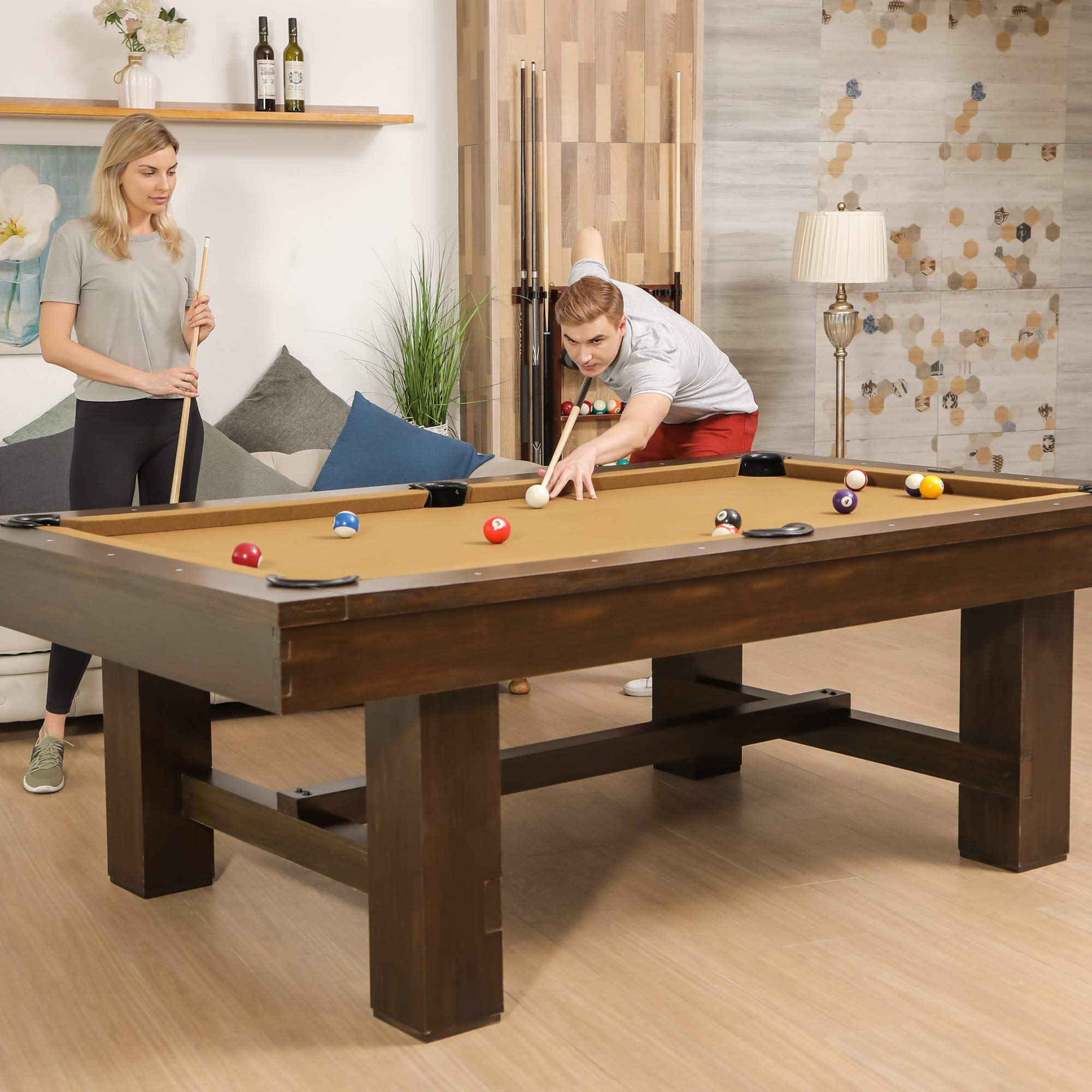 【Sports&Outdoors】Professional Grade Billiard Tables - Perfect for Family Game Room, Adult rec Room, Basements
