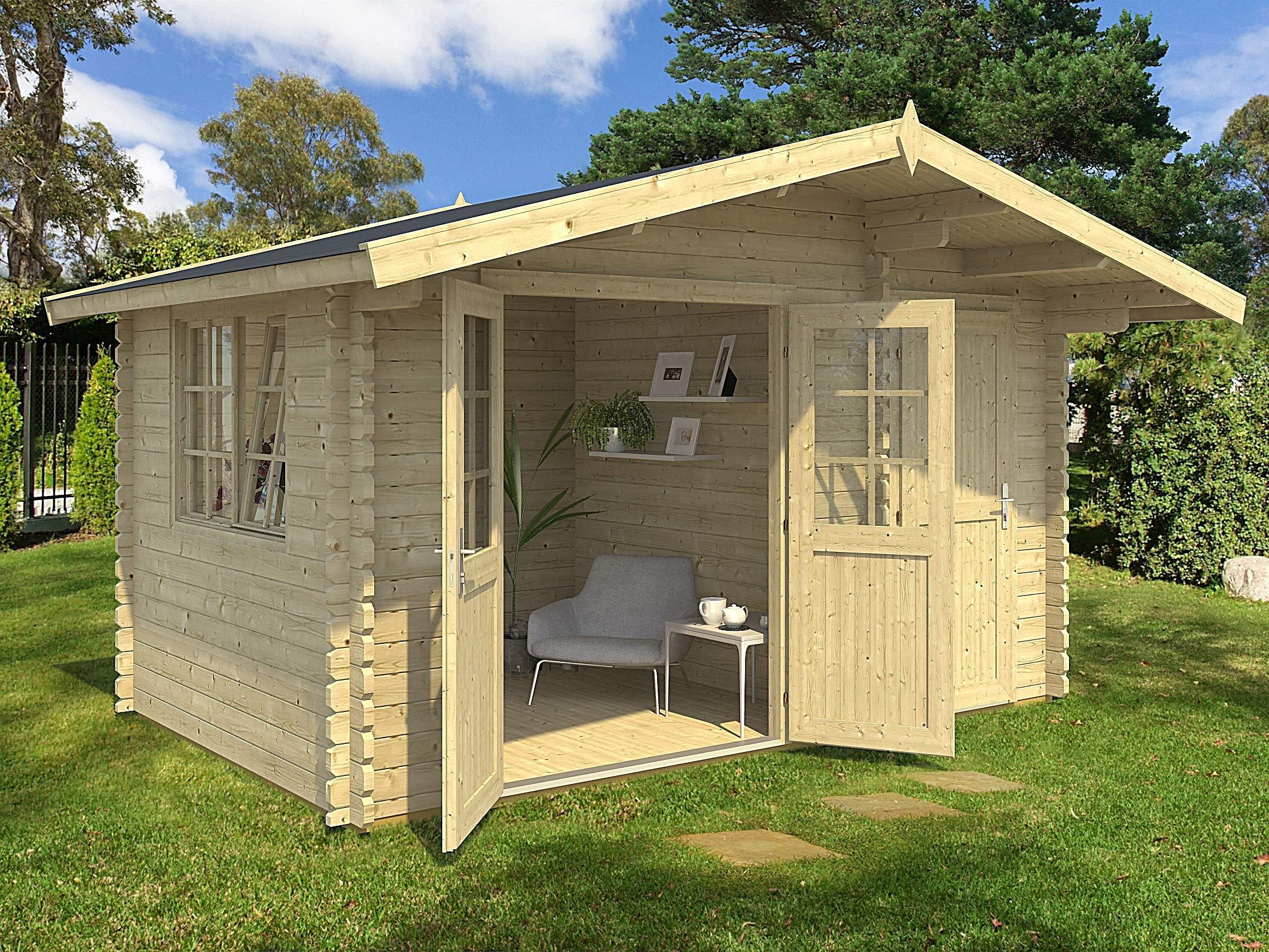 【Home&Garden】Estelle 5 | 157 SQF Cabin Kit, Garden House