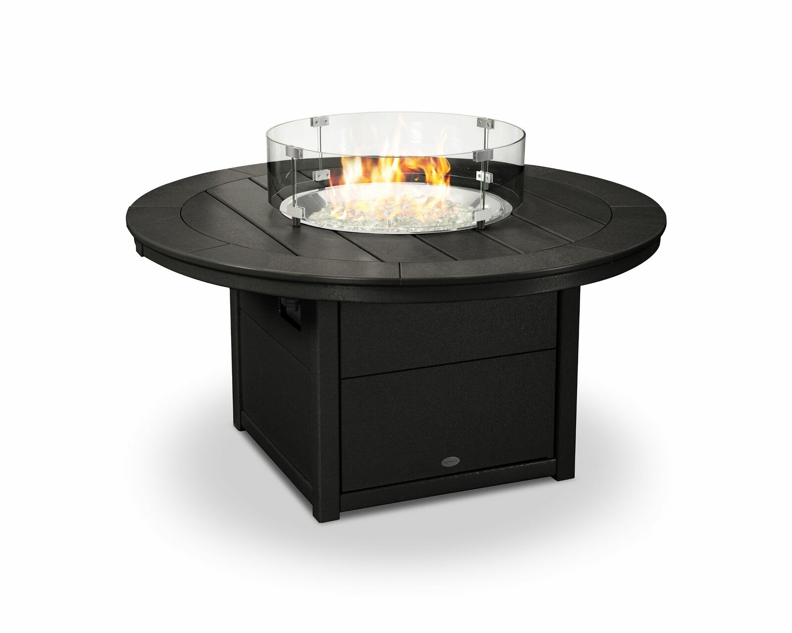 【Sports&Outdoors】23.75'' H x 48'' W Polyresin Outdoor Fire Pit Table