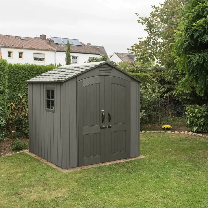 【Storage Shed】Lifetime 7x7 ft Outdoor Storage Shed
