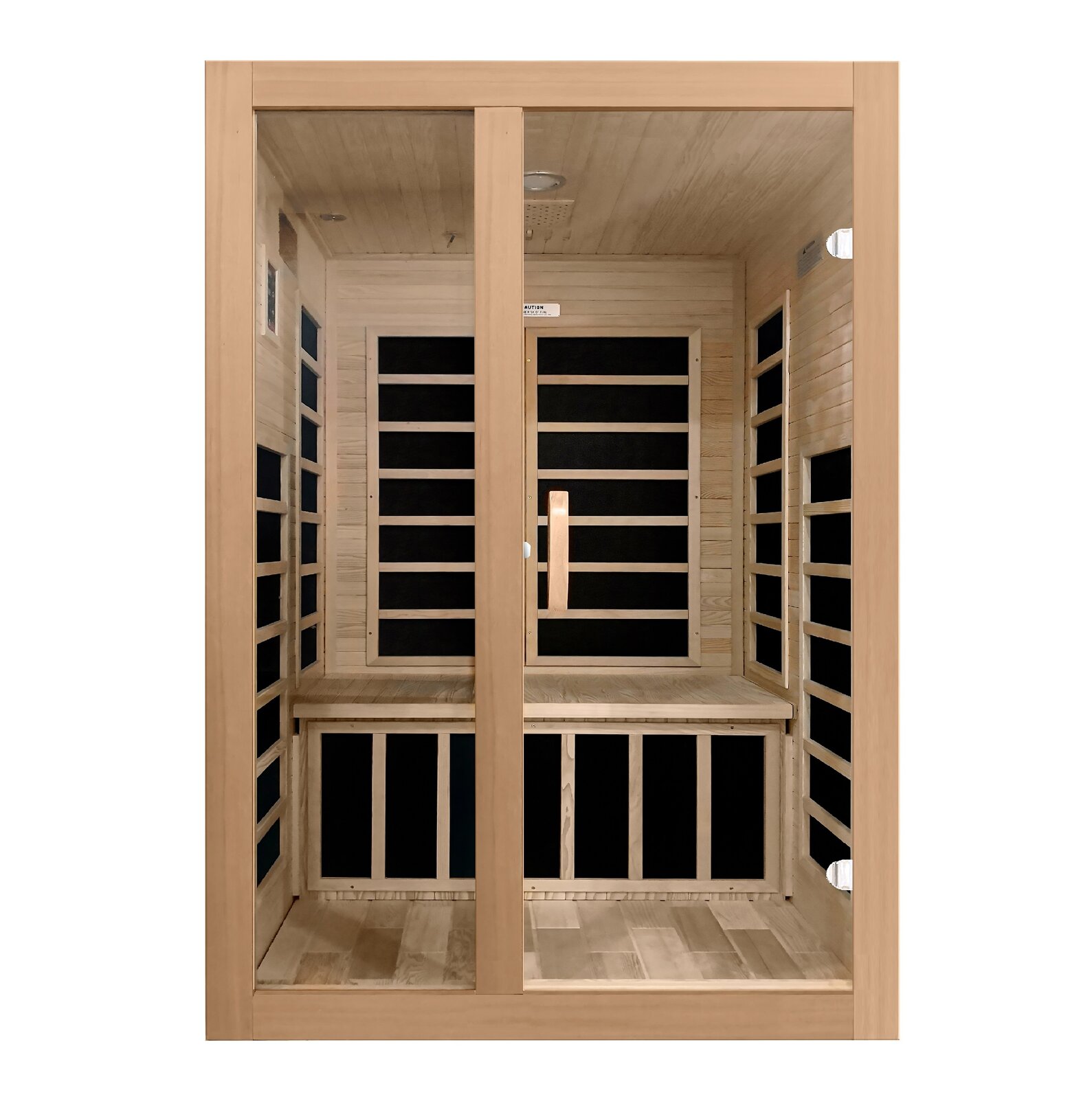 【Sports&Outdoors】Dynamic Infrared Santiago 2 - Person Indoor FAR Infrared Sauna in Hemlock