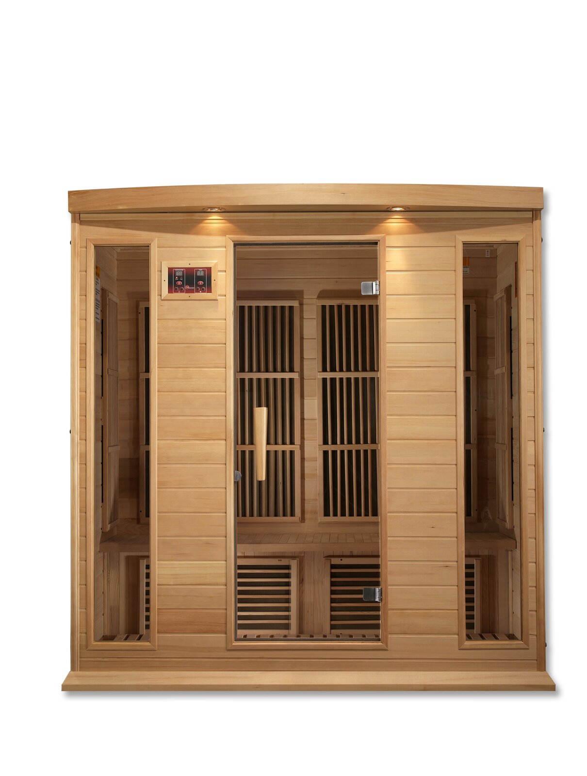 【Sports&Outdoors】Dynamic Infrared 4 - Person Indoor Bluetooth Compatible FAR Infrared Sauna in Hemlock