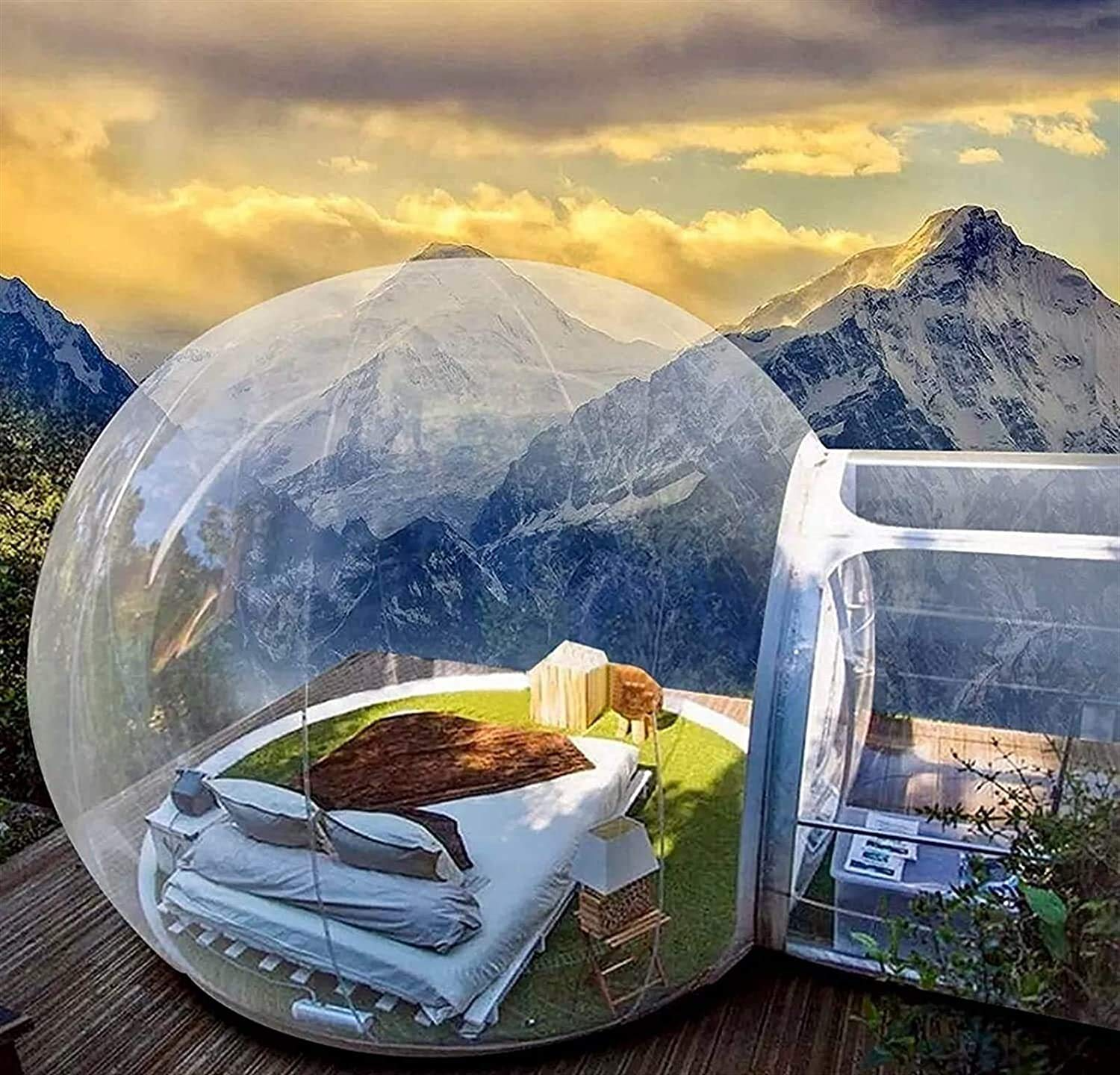 【Home&Garden】Outdoor Camping Inflatable Bubble Tent Large DIY Home